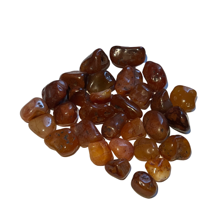 Carnelian Tumbled  Gemstones - Vitality and Creativity with Warm Hues