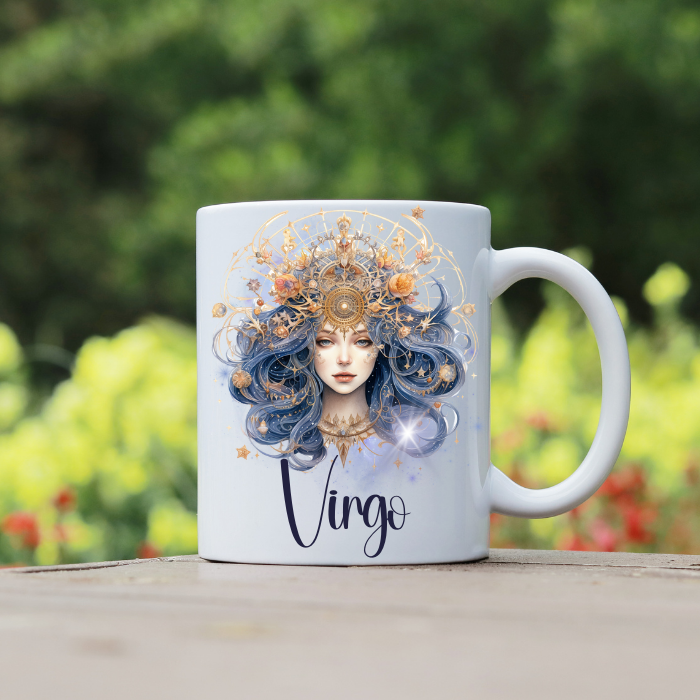 Virgo 11oz Ceramic Coffee Mug - August 23 to September 22