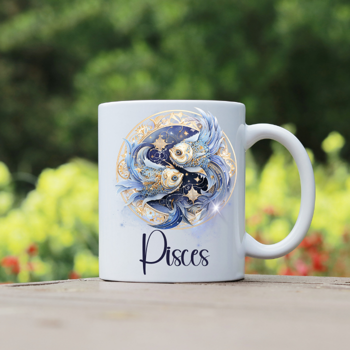 Pisces 11oz Ceramic Coffee Mug - February 19 to March 20