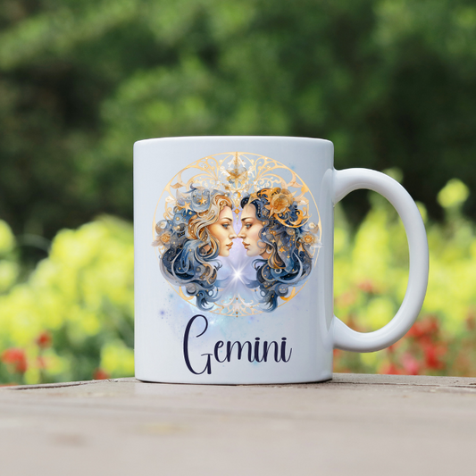 Gemini 11oz Ceramic Coffee Mug - May 21 to June 20
