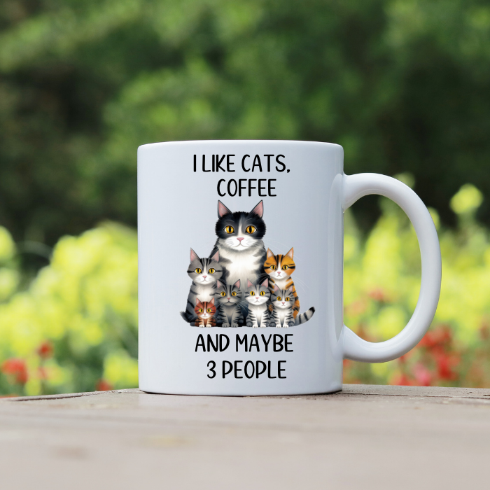 Cats and Coffee 11oz Ceramic Coffee Mug