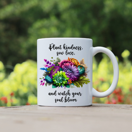 Plant Kindness 11oz Ceramic Coffee Mug