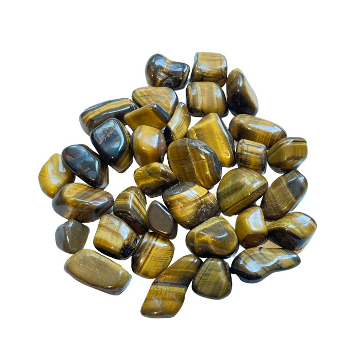 Tiger's Eye Tumbled Gemstones - Courage and Balance with Captivating Golden Luster