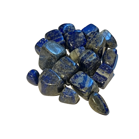 Lapis Lazuli Tumbled Gemstone - Inner Wisdom and Spiritual Connection in Deep Blue Splendor