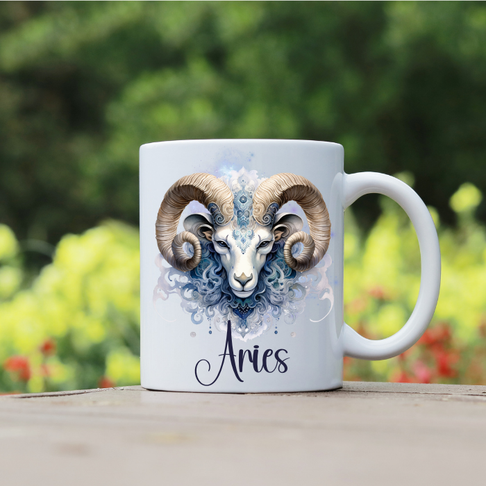 Aries 11oz Ceramic Coffee Mug - March 21 to April 19